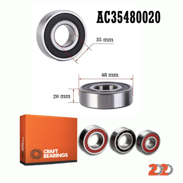 Rolinera 35x48x20 Para Compresor de Aire Acondicionado Automotriz de Honda CRV, Emotion - Imagen 5